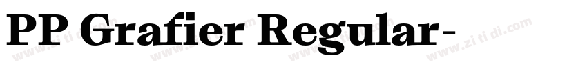 PP Grafier Regular字体转换